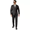 Mr. Solid zwart Suitmeister™ kostuum voor mannen, Maat: XX-Large (EU 60–62)