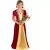 Déguisement comtesse médiévale rouge fille, Taille: 7–9 ans (120–130 cm)