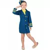 Déguisement uniforme hôtesse de l'air fille, Taille: 4–6 ans (110–120 cm)
