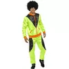 Déguisement jogging rétro vert homme, Taille: Large