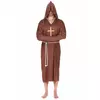 Déguisement moine marron clair grande taille homme, Taille: XXX-Large (160–190 cm)