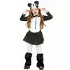 Panda tutu vermomming voor meisjes, Maat: 5–6 jaar (110–115 cm)