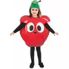 Rode appelkostuum voor kinderen, Maat: 1–2 jaar (80–91 cm)