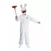 Déguisement avec masque Lapins Cretins™ enfant, Taille: 10–12 ans (130/140 cm)