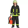 Duitse brandweerman vermomming voor kinderen, Maat: 5–7 jaar (128 cm)