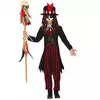 Mystieke voodoo vermomming voor meisjes, Maat: 9 jaar (125–135 cm)