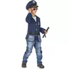 Déguisement avec accessoires policier enfant, Taille: 4–6 ans (110–120 cm)