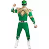 Power Ranger kokstuum volwassen groen, Maat: X-Large