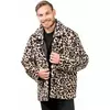 Manteau en fausse fourrure léopard adulte, Taille: Medium