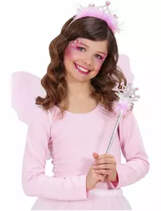 Roze prinsessenstaf en tiara