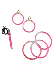 Roze fosforescerende sieraden
