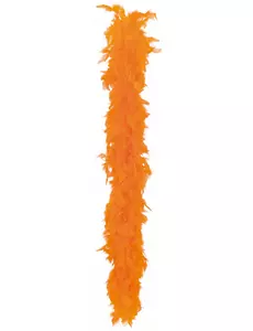 Oranje boa van veren 40g