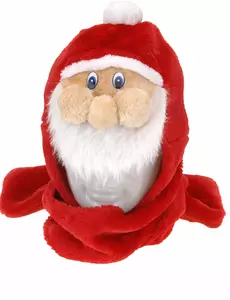 Kerstman muts met sjaal voor volwassenen