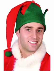 Bonnet elfe Noël avec pompon adulte