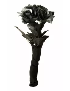 Bruidsboeket zwarte rozen