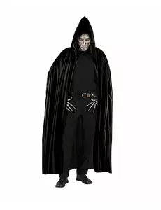 Cape noire avec capuche adulte