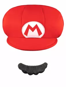Casquette et Moustache Mario™ Enfant