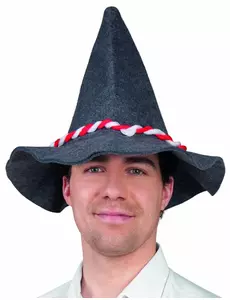 Chapeau bavarois adulte avec cordelette rouge et blanche