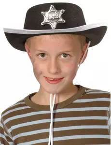 Chapeau cowboy noir enfant