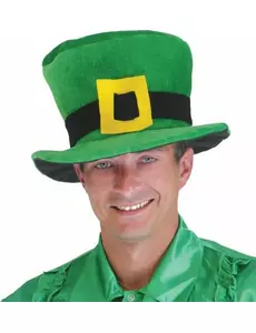 Chapeau velours vert Saint Patrick