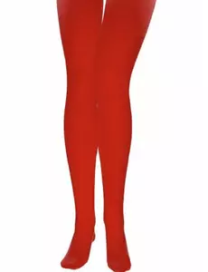 Collants rouges adulte, Taille: Medium/Large
