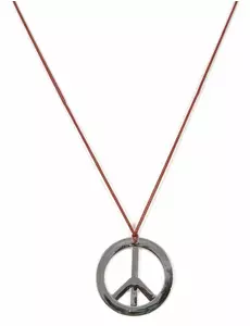 Collier hippie en plastique Adulte