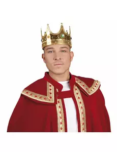 Goudkleurige koningskroon voor volwassenen