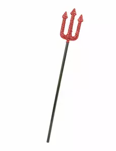Fourche diable brillante en plastique Halloween