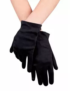 Gants courts noirs adulte