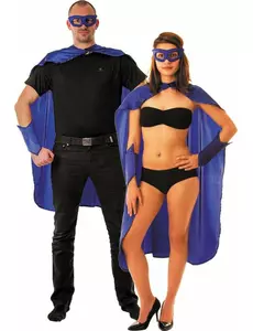 Kit super héros bleu adulte