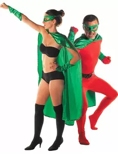 Kit super héros vert adulte