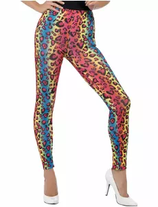 Legging léopard multicolore adulte