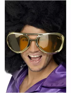 Lunettes géantes dorés adulte