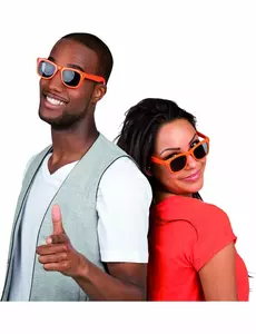 Lunettes blues orange adulte