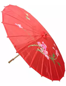 Rode Chinese parasol