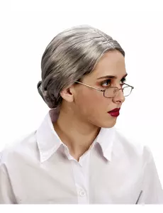 Perruque à chignon Grand-mère femme