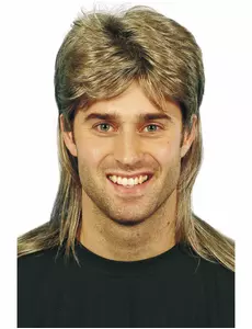 Perruque mulet blonde méchée homme