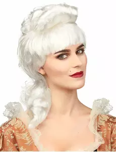 Perruque noble blanche femme
