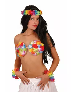 Soutien-gorge Hawaï coquillage fleuri adulte