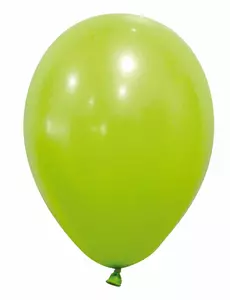 12 lichtgroene ballonnen van 28 cm.