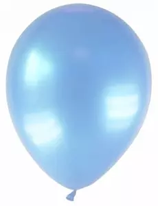 12 gemetalliseerde lichtblauwe ballonnen