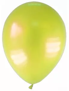 12 Ballons métallisés jaunes 28 cm
