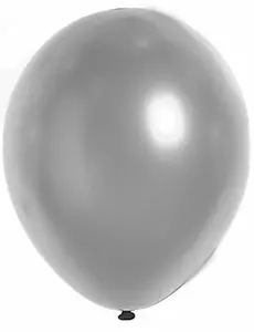 100 zilverkleurige metallic ballonnen van 29 cm