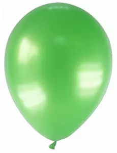 12 gemetalliseerde groene ballonnen