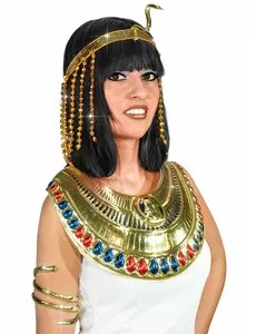 Goudkleurige Egyptische slang hoofdband voor vrouwen
