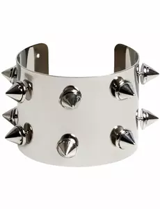 Zilveren punkmetalen armband voor volwassenen