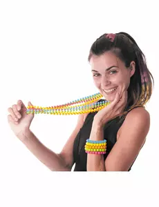 Bracelet perles bleues adulte