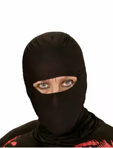 Zwarte ninja bivakmuts voor volwassenen