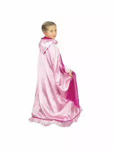 Cape princesse reversible rose luxe enfant
