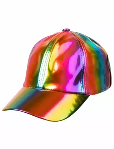 Fluoriserende regenboog pet